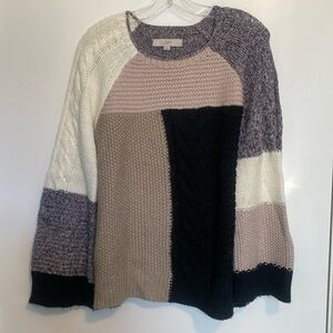 LOFT Block Color Sweater